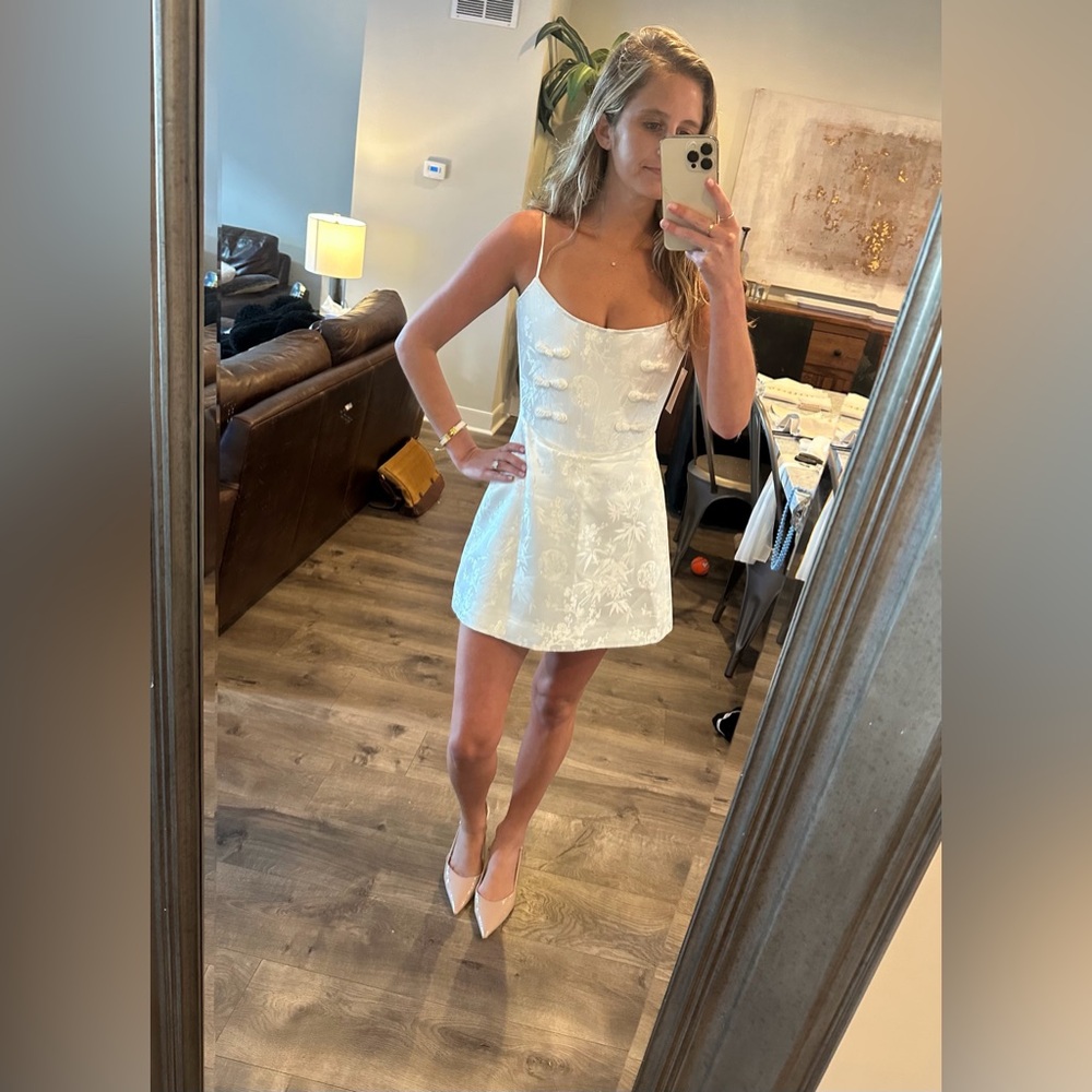 SAU LEE Joey Dress in White - Size 2 (NWT) - Picture 2 of 12